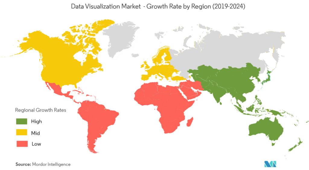 The global data visualization market
